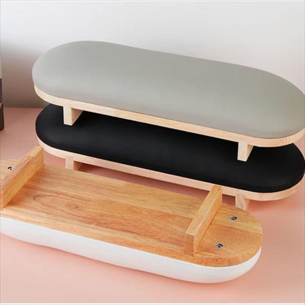 Non-slip Manicure Hand Pillow Wood Stand Nail Hand Holder Nail Art Hand Cushion  Manicure Table