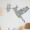 1Pc Hummingbird Metal Wall Art, Handmade Iron Sculpture for Indoor Outdoor Home Decor & Holiday Gift