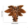 Adorno de Ángel de Seis Alas de Latón Escultura Manualidades de Mesa Creativo Tallado a Mano para