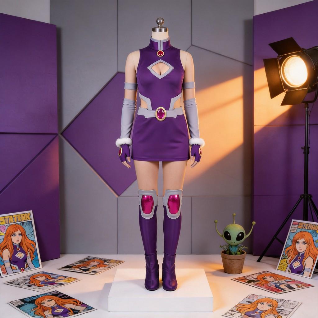 Teen Titans Cosplay Costume With Polyester Material For Anime And Game Role Play