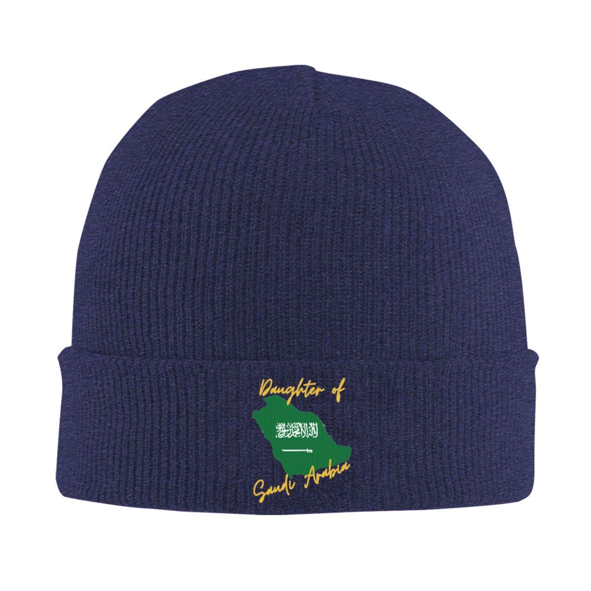 

Saudi Arabia Flag Warm Knitted Cap Hip Hop Bonnet Hat Autumn Winter Outdoor Beanies Hats for Men Women Adult One Size