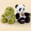 Bee Plush Animal Key Ring Polyester Monkey Key Chain Creative Cat Dog Pendant  Bag Charm