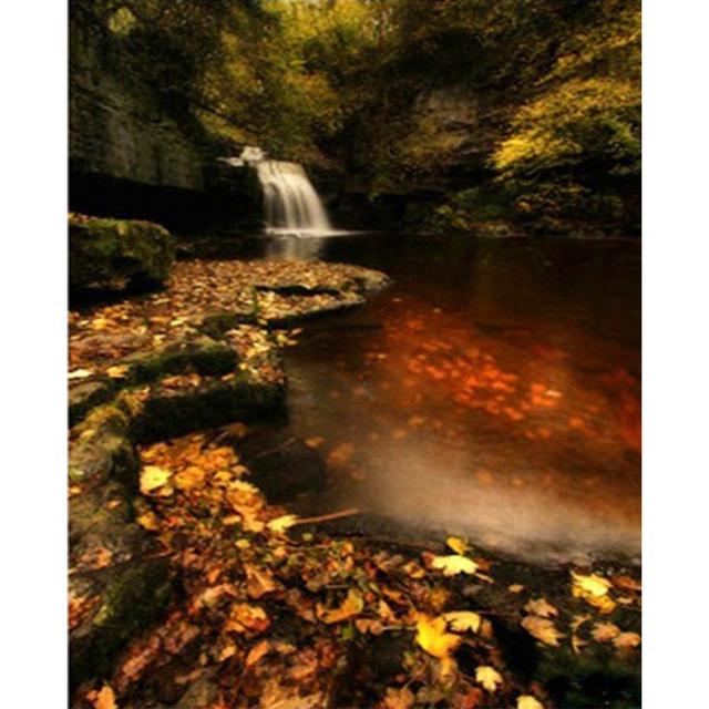 DIY Diamond Painting Landscape 5D Waterfall Art Picture Full Round Mosaic Home Decoration Gift