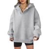 Real Shot 2025 New Autumn and Winter Women's European Beautiful Women's Oversized Loose Sweater Sweatshirt Long-sleeved Jacket