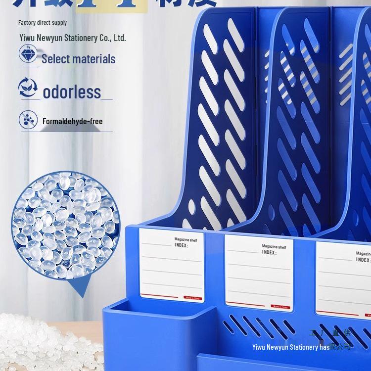 Four-Layer File Rack Basket Set for Office Organization