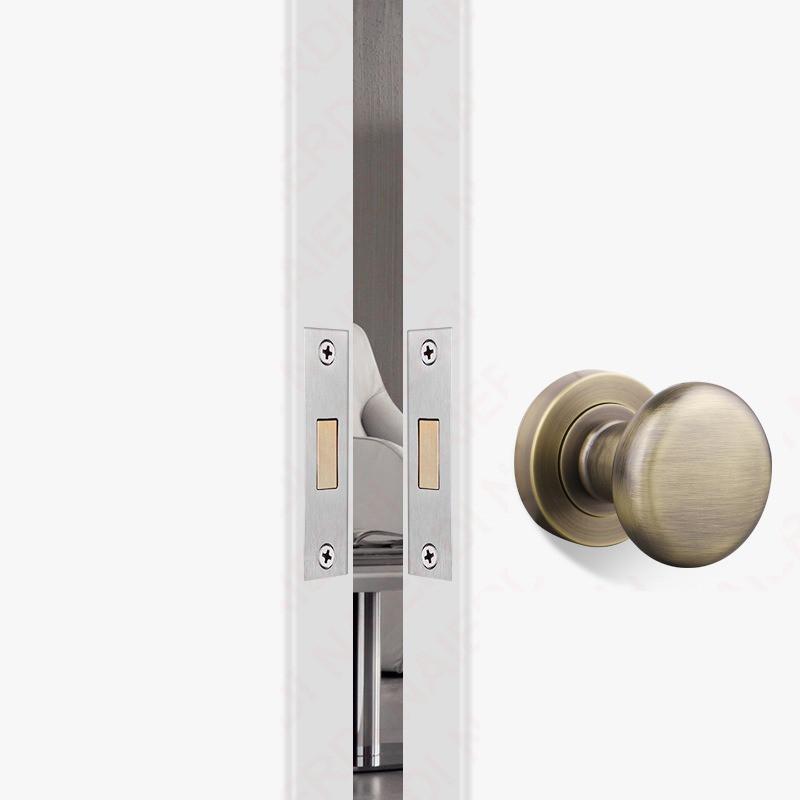 Serratura per Porta Nascosta Senza Chiave/Foro Chiave Set Maniglia per Porta Privacy in Lega di Zinco Maniglia per Porta Scorrevole Invisibile Serratura Meccanica