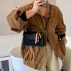 Early Spring New Leopard Print Bag Women's Highend Handbag Small Square Korean Versi Frosted Suede Shoulder Crossbody Bag