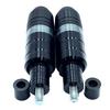 Shymie Motorcycle Engine Guard Muffler Protector Slider Crash Frame Pair M8 Screw Universal Left and Right 2 Piece Set Silver