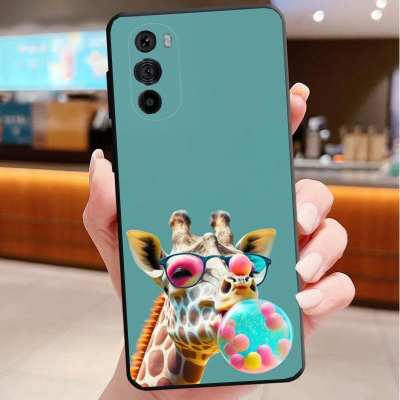 Telefoonhoesje Voor Motorola Edge 50 40 Pro 60 50 40 30 Ultra Neo Fusion Moto G85 G72 G53 G54 G84 G13 G32 Giraffe Anime
