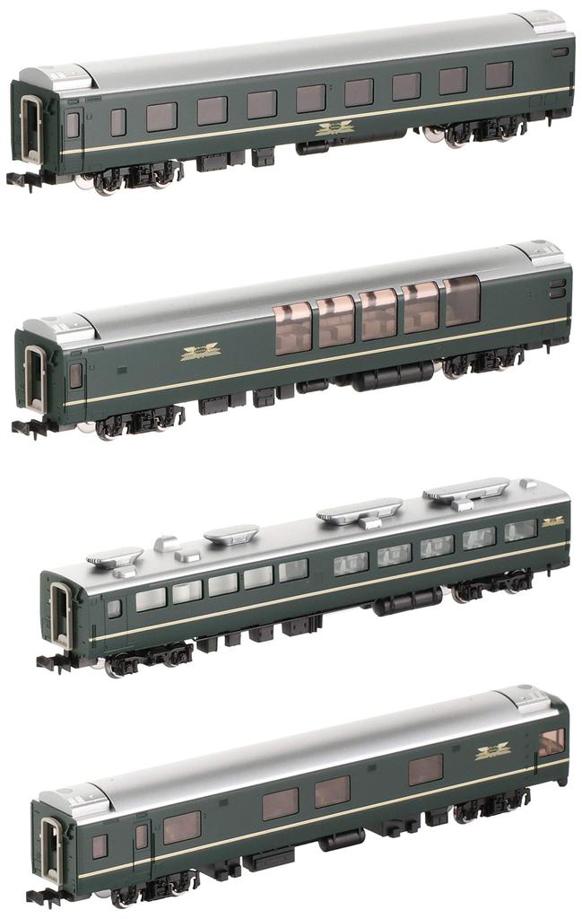 TOMIX N Gauge 24 Series 25 Twilight Express Additional Set A 4-Car 98360 Railway Model Passenger Car
