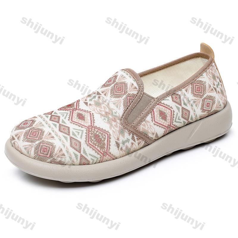 Women's Casual Shoes 2025 Summer New Mesh Breathable Comfortable Women Loafers Lightweight Soft Sole Non Slip Flat Shoes