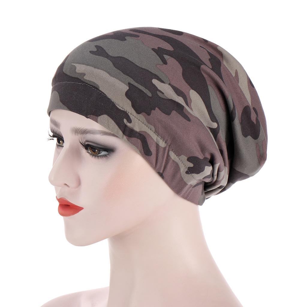 New Elastic Fashion Turban Hat Solid Color Women Warm Winter Headscarf Bonnet Inner Hijabs Cap Muslim Hijab Femme Wrap Head