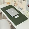Simple Eye Protection Thickened Locking Edge Mouse Pad Large High-end Dirt-resistant Office Desk Pad Solid Color Waterproof Computer Mat