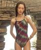 Seuweibeu Soléa Ballet Back One-Piece Swimsuit Dark Khaki [Sg1Lst020]