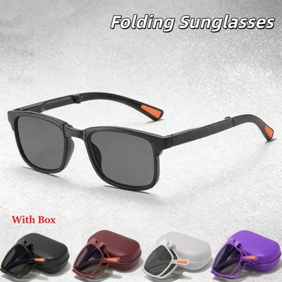 Portable Foldable Sunglasses Women High-end 2026 UV Protection Glasses Fashion Wear Take Stage Performances Street Photography