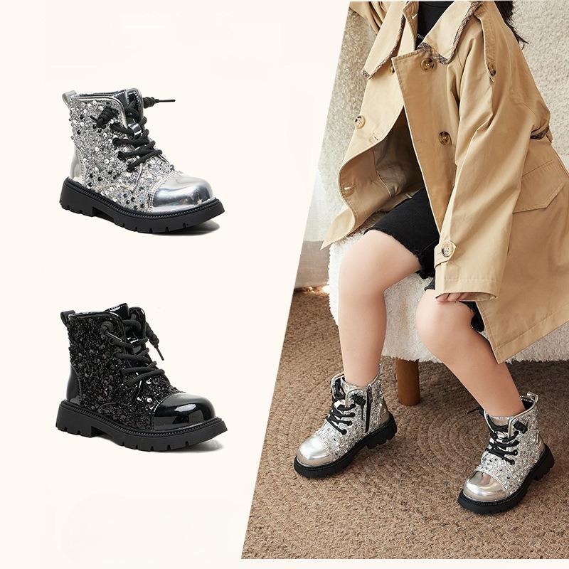 Girls' New Style Short Boots with Soft Soles, Casual Children's Shoes, Anti-slip Shoes