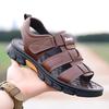 Summer Sandals Trendy Soft-soled Casual Leather Driving Slippers Dual-purpose Beach Shoes