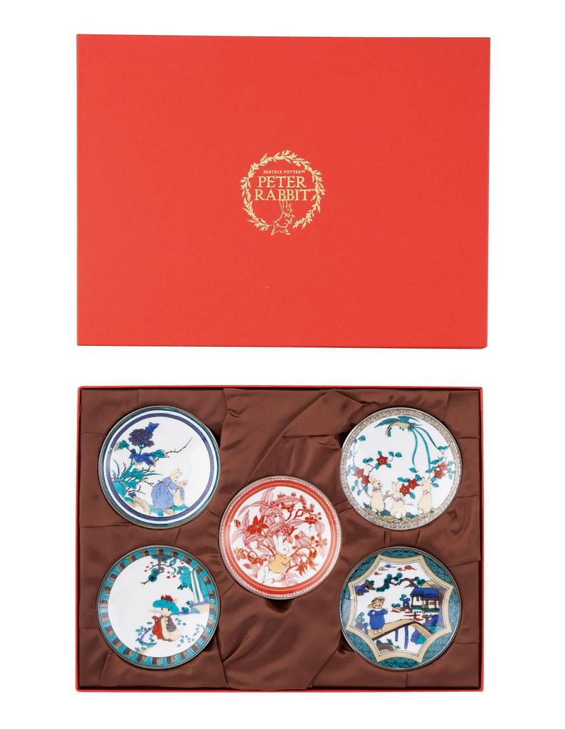 Peter Rabbit Kutani Ware Small Plate Set PR2140-127 Yamaka Shoten