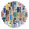 55 New Music Tapes Tapes Graffiti Decals Decorate Notebook Luggage Mobile Phone Do-It-Yourself Decals Premium Durable