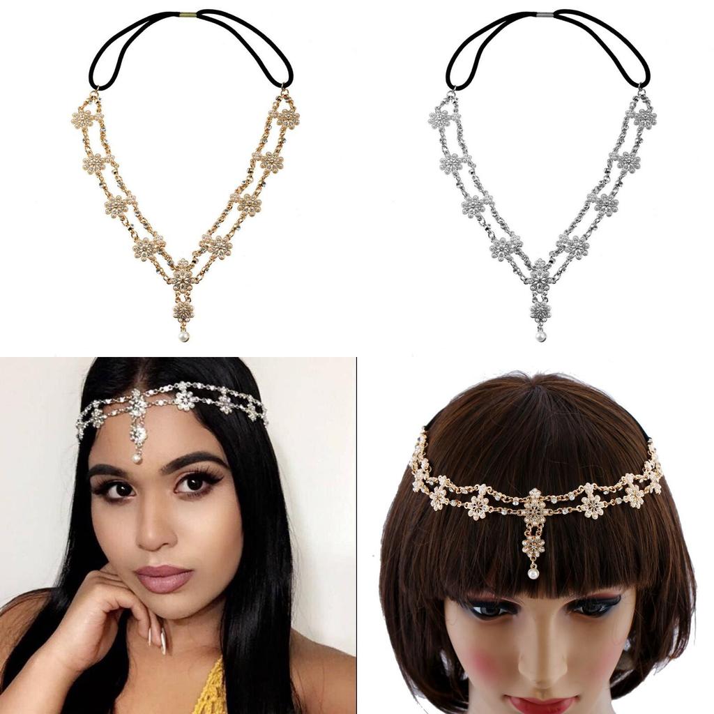 Pearl Simulation Fashion Decoration Flower Design Women Headwear Headband