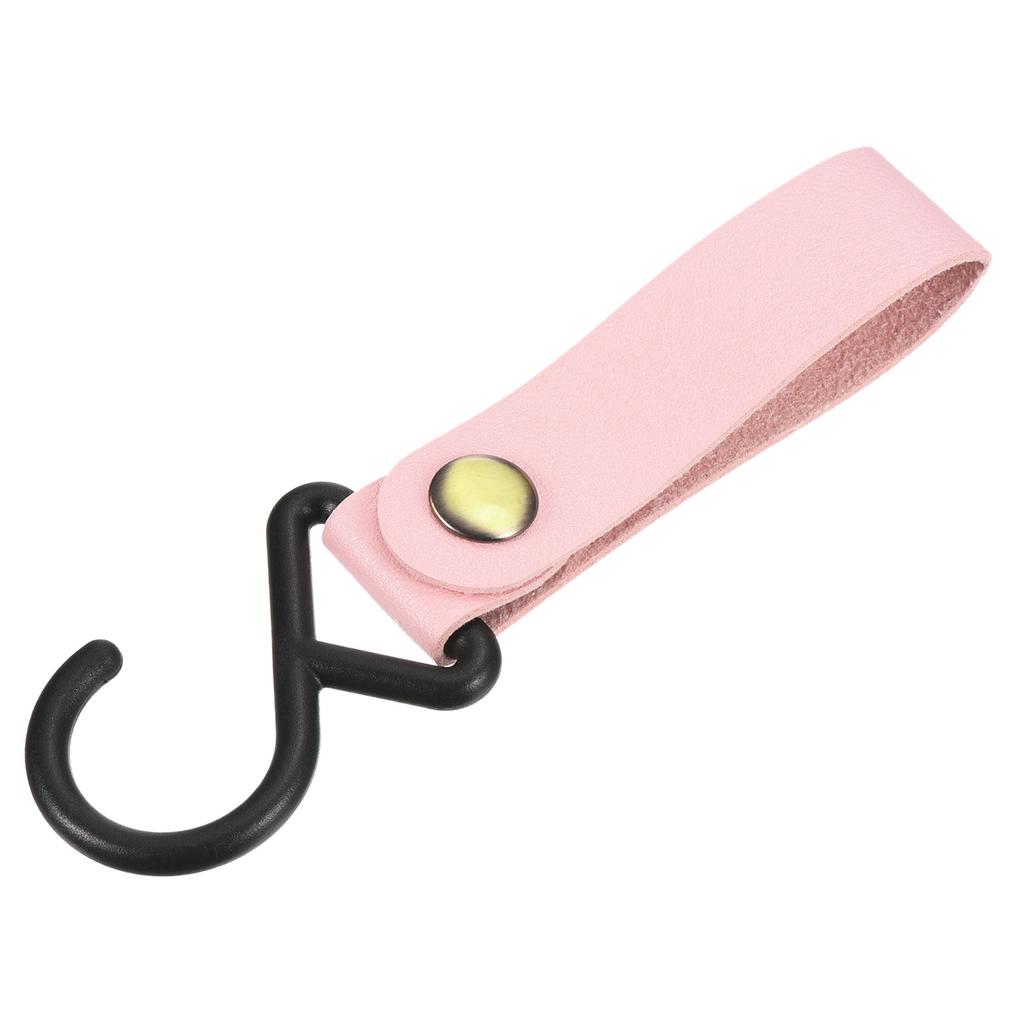 1/2/4pcs Outdoor Camping Triangle S-shaped Hook PU Leather Hook Wind Rope Keychain S Hook Tent PU Clothesline Hook Camping Hook