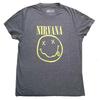 Nirvana Grunge Gesicht Band Logo T-Shirt