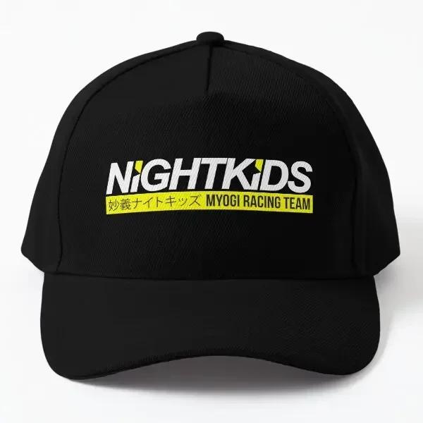 Ночь Дети Миёги Initial D Аниме Бейсболка Кепка Наружная Snapback Солнце Хип-Хоп Однотонная Повседневная Рыба Мальчики Женщины Кепка Black