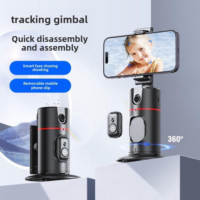 P01 AI Gesichtserkennung 360° Telefonhalter-Stabilisator mit Auto-Tracking für Live-Fotografie