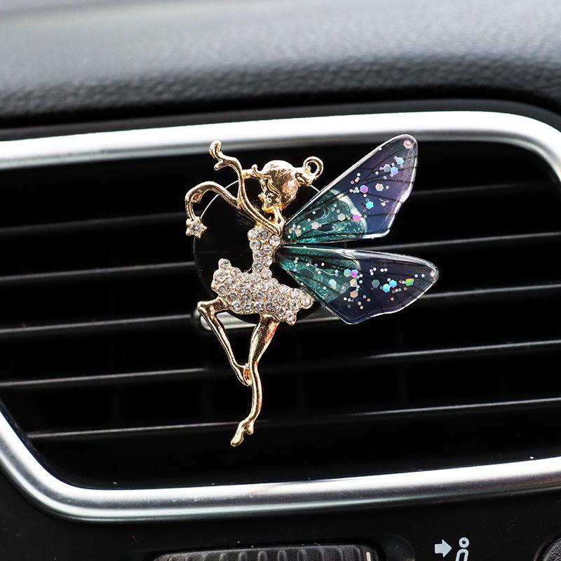 Exquisite Legierung Strass Biene Schmetterling Libelle Auto Lüftungsschlitz Parfüm Clip