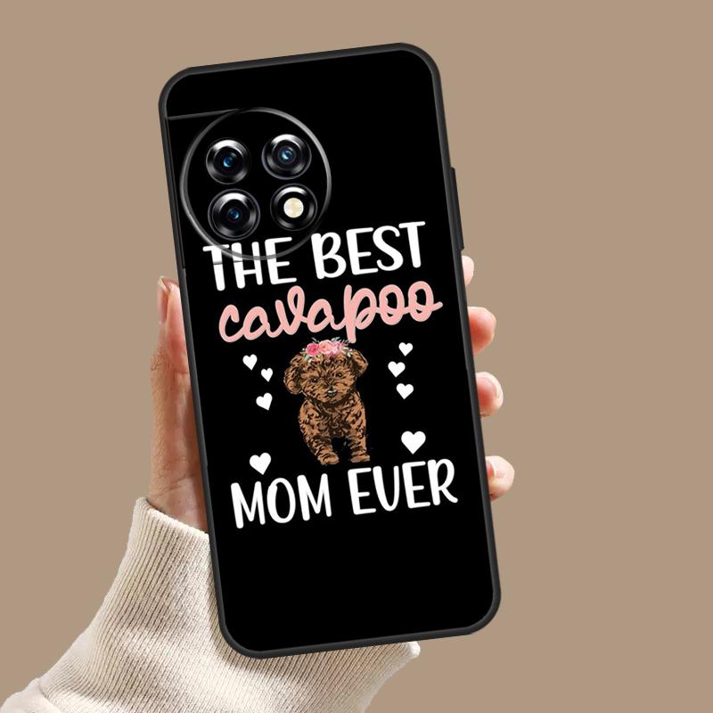 Cartoon Cavoodle Cavapoo Case For OnePlus 10T 8T 9R 10R 12R OnePlus 12 11 9 10 Pro Nord 2 CE 3 Lite N10 N20 N30 Cover