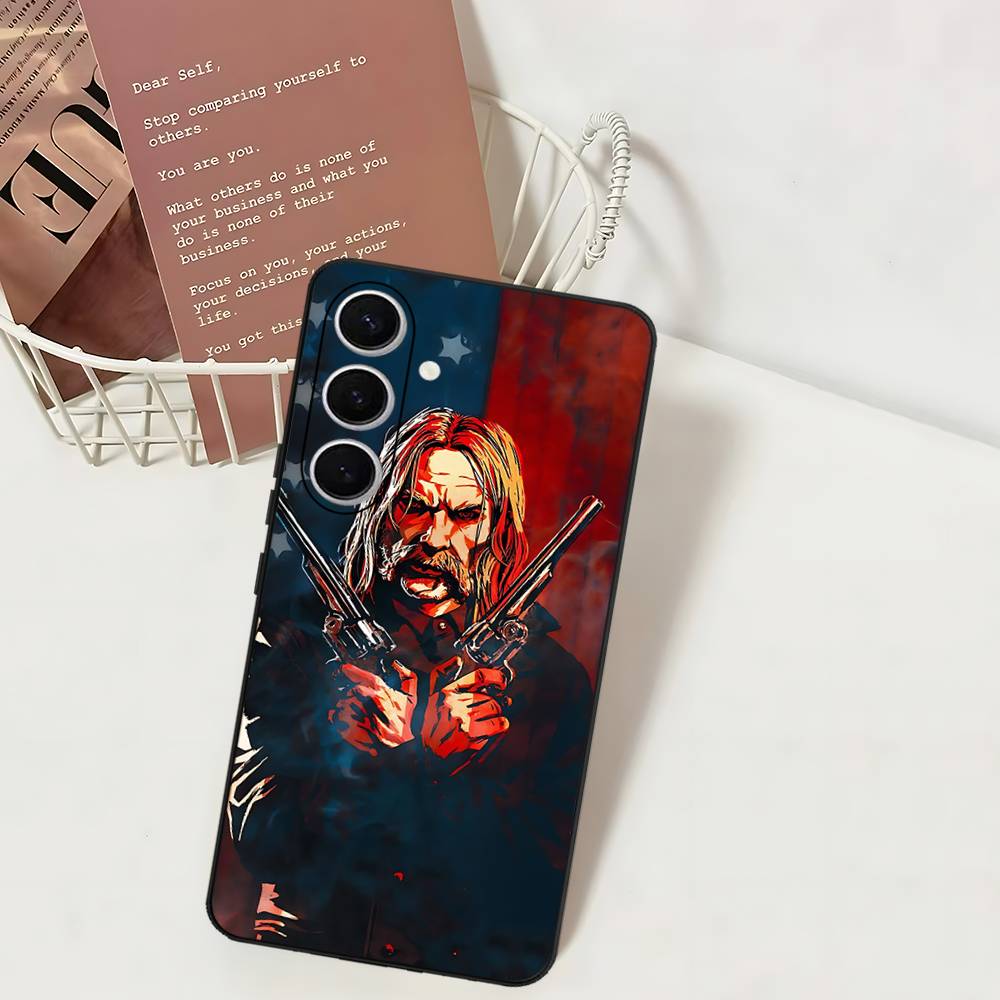 Game Red Dead R-Redemption Phone Case For Samsung S 24 Fe 25 Ultra Plus 20 Lite 21 30 22 23 24 22 Ultra 5G Fundas