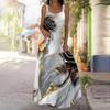 Women's Slip Dress Maxi Long Dress Artistic Fluid Print Dress Spring & Summer Leisure Vacation
