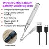 Mini Soldering Iron Kit With Adjustable Temperature USB Rechargeable 330-450°C Adjustable Heat  For DIY And Repairs