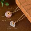 S925 Sterling Silver Chalcedony Cloud Pendant Necklace - Chinese Style Light Luxury Clavicle Chain X141.