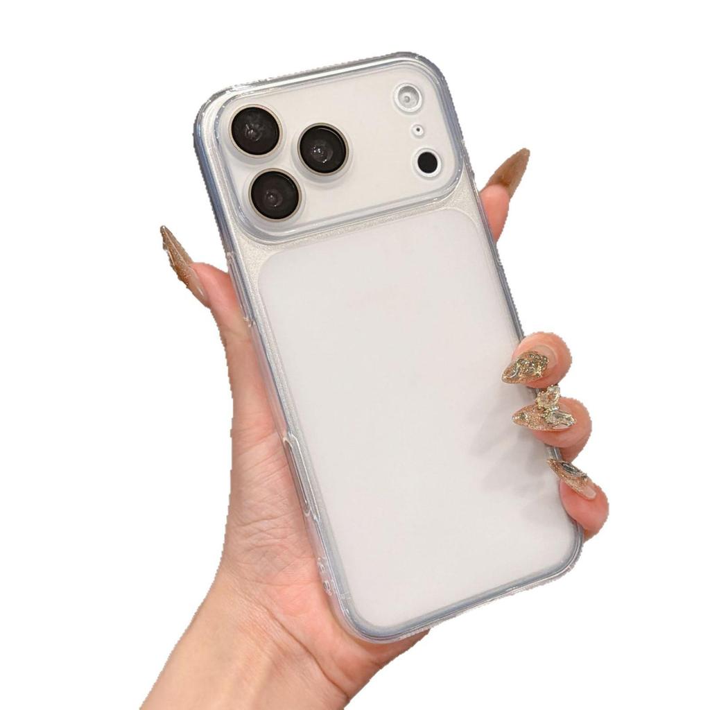 Mattierte TPU-Handyhülle für Apple 17PROMAX mit kompatibler Linsenfolie für 11/12/13/14/16