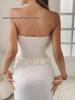Top Scollato Aderente Patchwork di Pizzo Stile Europeo-Americano Ragazza Piccante per Donne