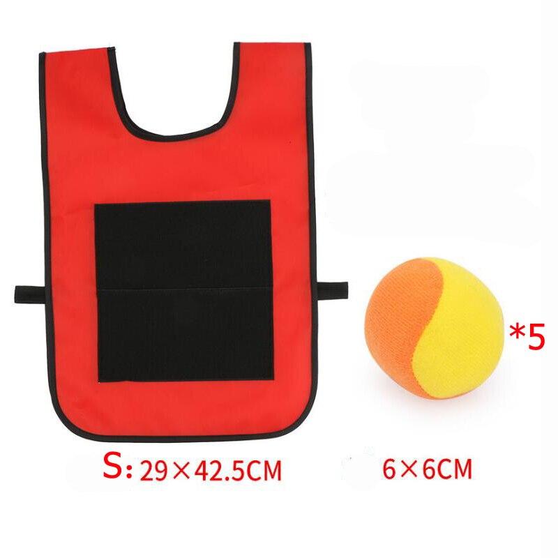 Outdoor Sport Game Props Vest Sticky Jersey Vest Game Vest Waistcoat With Sticky Ball Throwing Toys For Children Kids Sports Toy