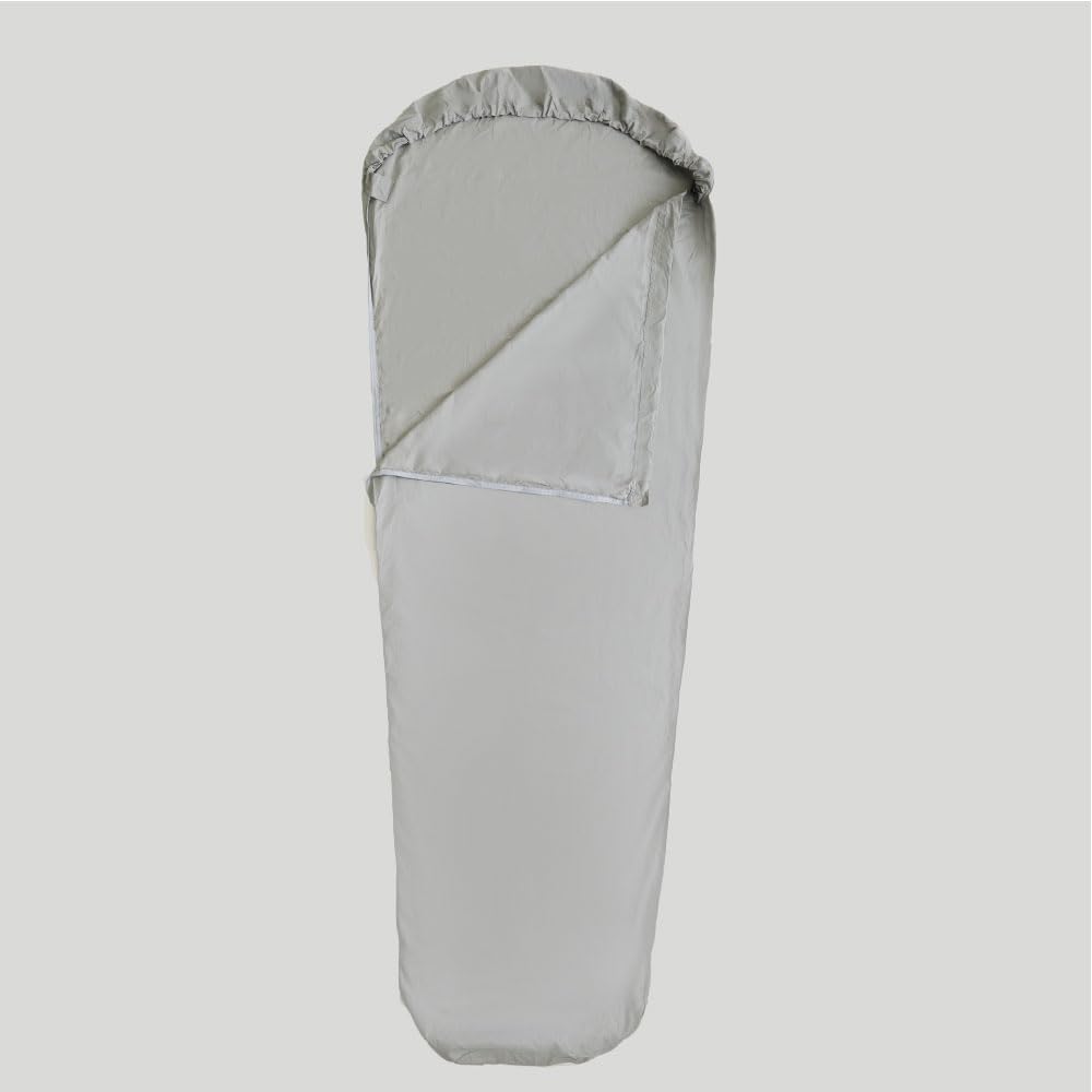 ISUKA Sleeping Sheet with Side 210922 Zipper, Gray,