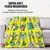 GrassType Pokemon Collection Adorable Super Soft Cozy Warm Flannel Blankets for Girls Boys for Room Camping Office Decorative