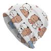 Boba Mochi Peach And Goma By Beanies Caps For Hip Hop Winter Warm Knitting Hat Adult Anime Panda Bubu Dudu Bear Bonnet Hats