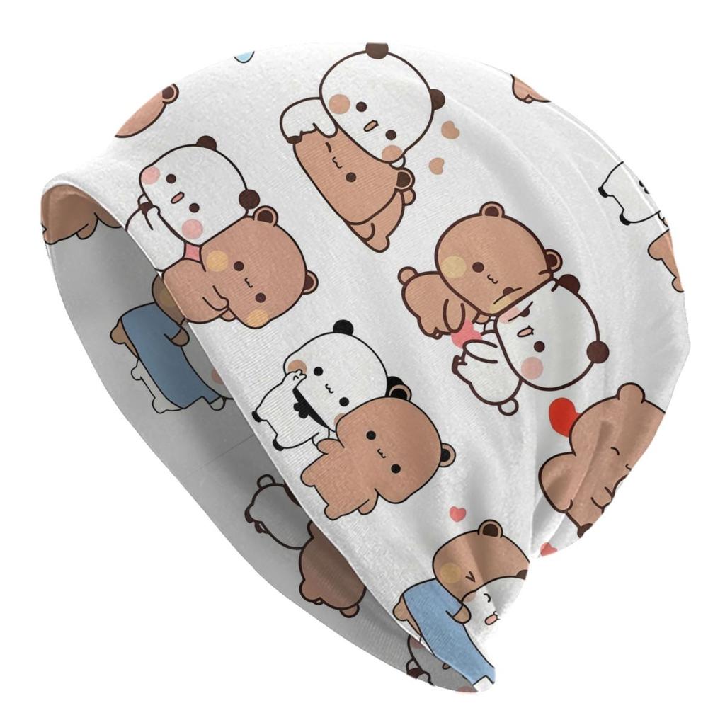Boba Mochi Peach And Goma By Beanies Caps For Hip Hop Winter Warm Knitting Hat Adult Anime Panda Bubu Dudu Bear Bonnet Hats