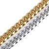 New Hip Hop Bracelet Gold Silver Color Cubic Zirconia  Stone Buckle 12mm Width Cuban Chain Bracelets Charm Jewelry for Men Women