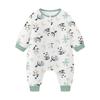 Baby Cotton Sleepsuit With Legs Separated Warm Pajamas Toddlers Fall Winter Unisex Home Wear