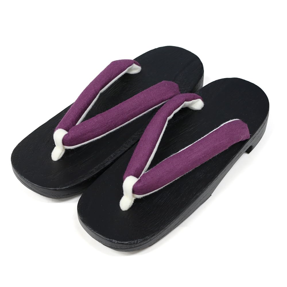 

Простое льняное однотонное юката гета [кимоно кафе] (пурпурный) фиолетовый