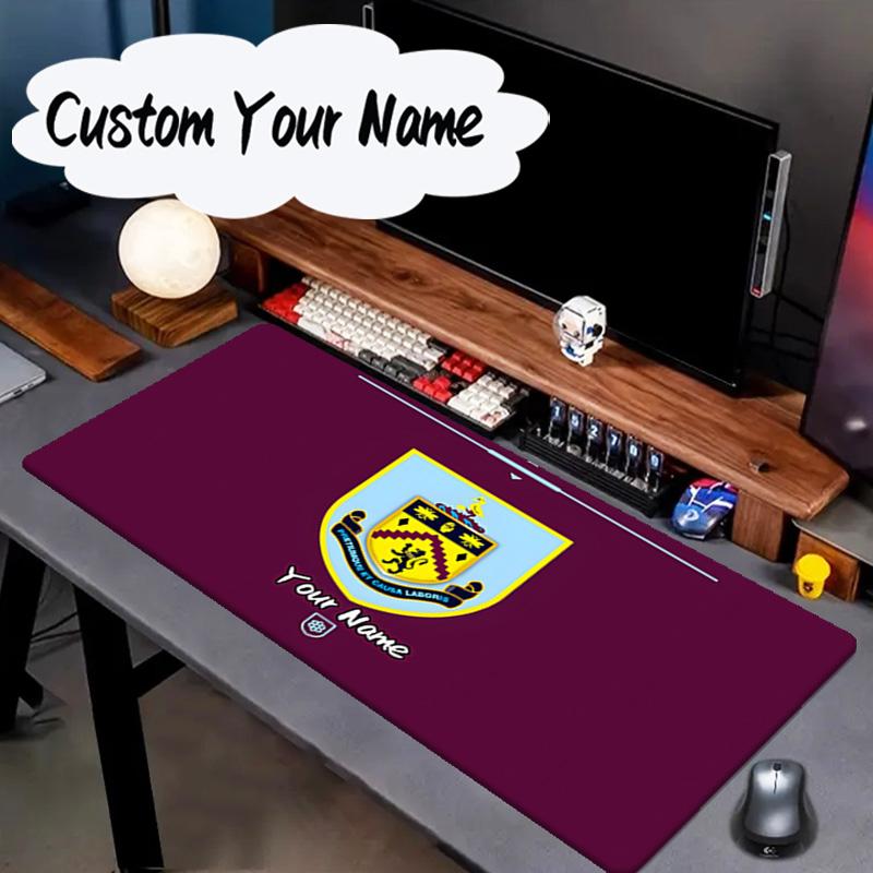 Custom Name Mouse pad Football Club Burnley Mouse pad, Gaming Mouse Pad, keyboard pad, Desk Decor for computer notebook Fan Birthday Gift