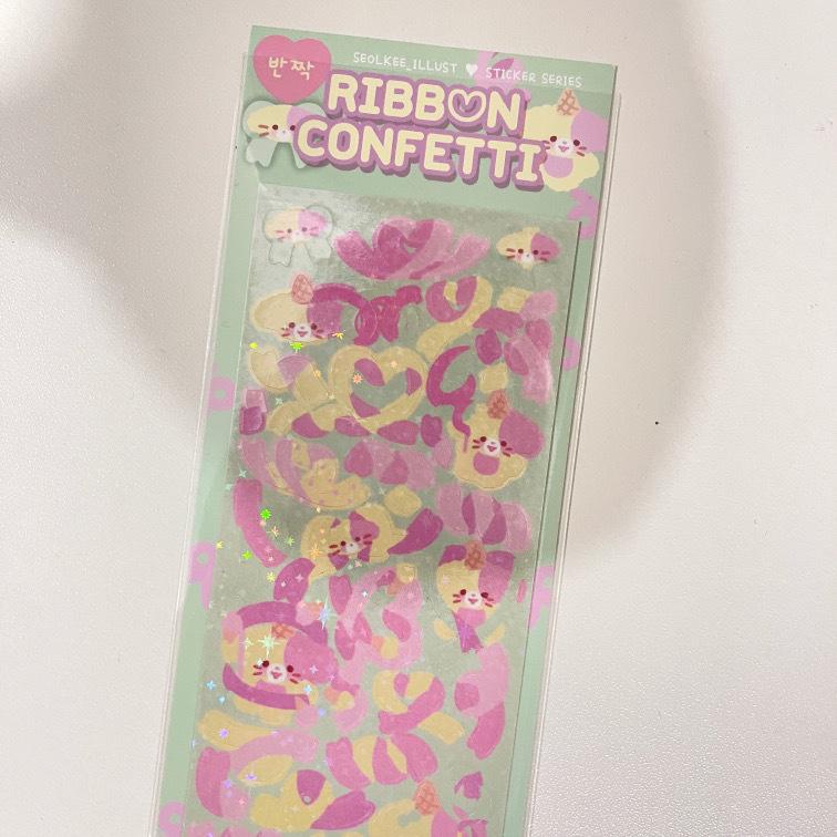 Наклейка с лентой «Любовь» Лазерная блестящая наклейка Звездная погоня Маленькая карточка — фото 5