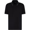 Cotton Slim Fit Short Sleeve Polo Shirt Men Tops Black XM000489-AF13026-UC001