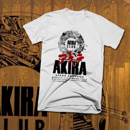 Akira Retro Anime T-Shirt Neo Tokyo Kanji Cyberpunk Explosion Japanese, cotton 4XL