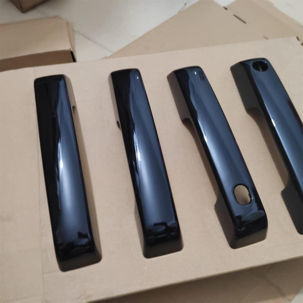 Exterior Door Handles Molding Cover Trim 4PCS Black Car Decoration Accessories for Ford F150 F-150 2021 2022 2023 2024