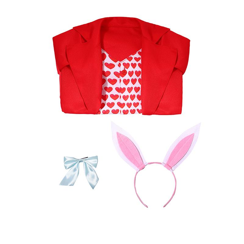 Easter Bunny Costume Adorable Carrot Plush Jumpsuit Winter Festival Stage Performance Attire Halloween Christmas Clothes Set